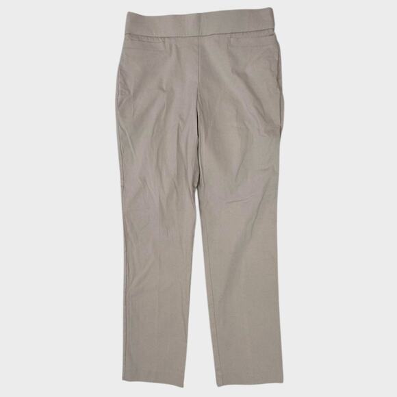 JM Collection Pants - JM Collection Womens Medium Beige Core Pant NEW NWT Slim Leg Pull On